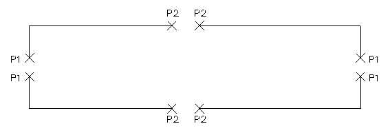 L Form Scheme Linear AutoCAD