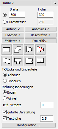 Luftkanal zweichnen 2D Linear AutoCAD