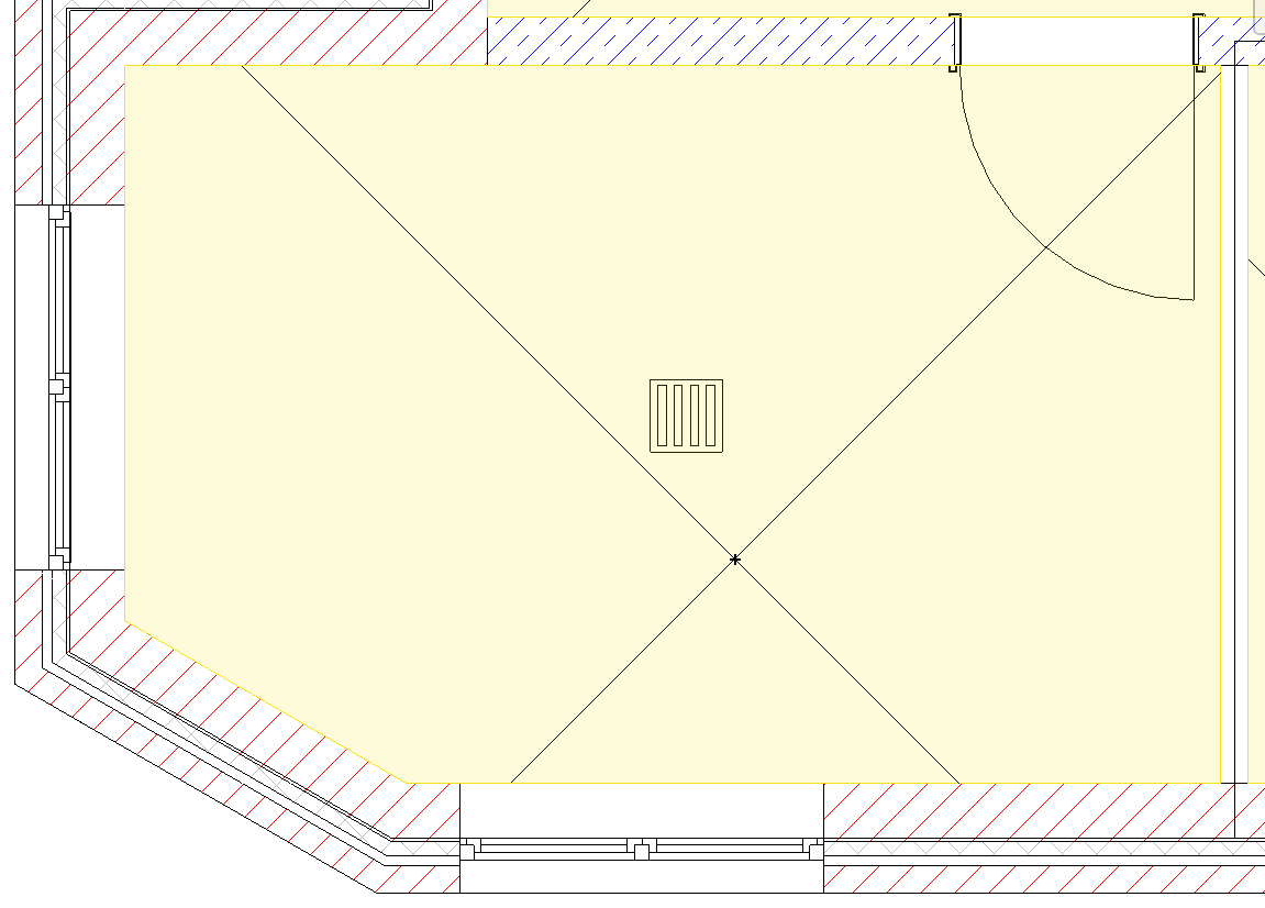 Ansicht Flächentemperierung Linear Revit