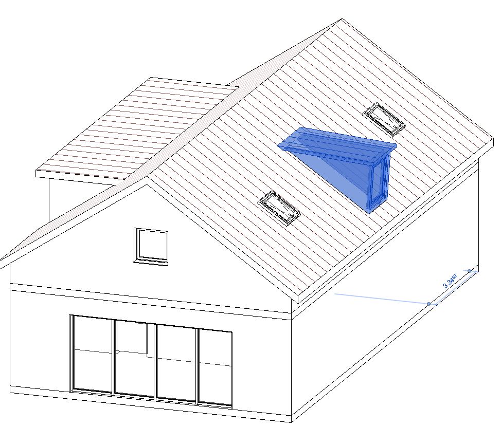 Begrenzung MEP Raum Dach Linear Revit