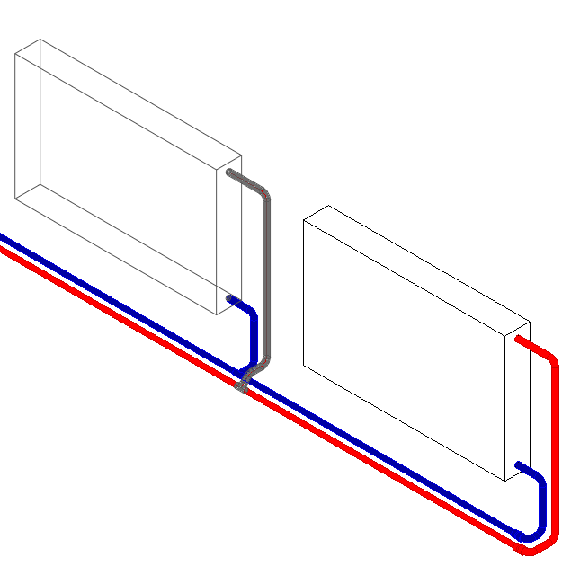 Skizze Heizung Linear Revit