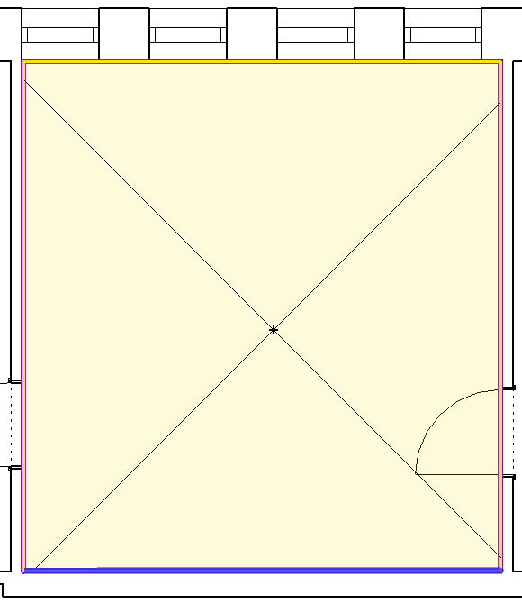 Konstruktionsfläche Raum Linear Revit