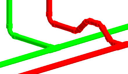 Rohre Trinkwasser Linear Revit