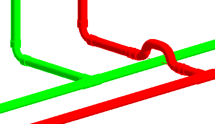 Rohre Trinkwasser Linear Revit