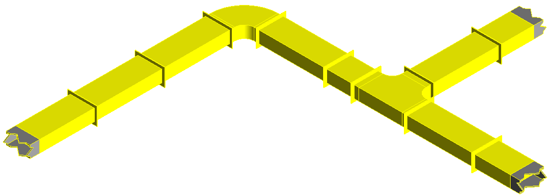 Skizze Modell Lüftung Linear Revit