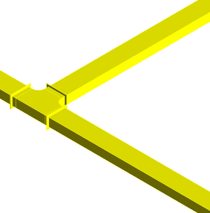 Modell Lüftungskanal Linear Revit