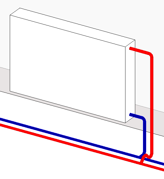 Skizze Heizung Linear Revit