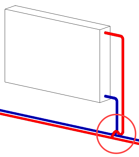 Skizze Heizung drüber Linear Revit