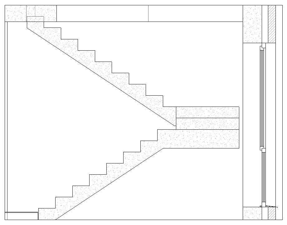 Horizontaler Schnitt Modell Linear Revit