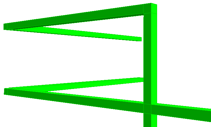 Trasse in Modell Linear Building