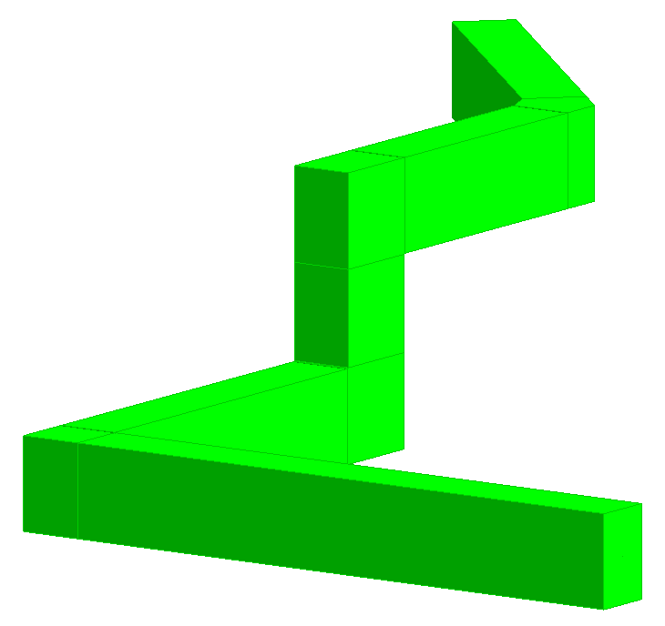 Trasse in Modell Linear Building
