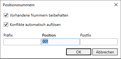 Positionsnummern e-klimaX Export Linear Revit