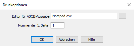 Druckoptionen Ausgabe Linear Revit