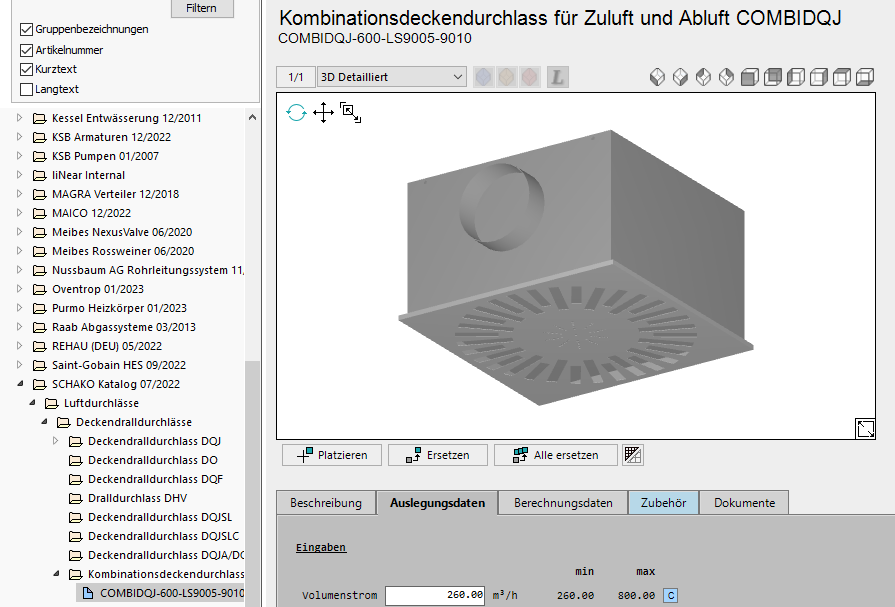 Product Browser Linear CAD Browser