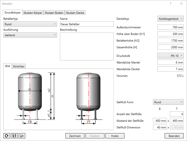 Behälter Konfigurator Linear Revit