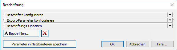 Dialog Beschriftung Revit