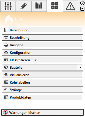 Analyse Tab Gas Linear Revit