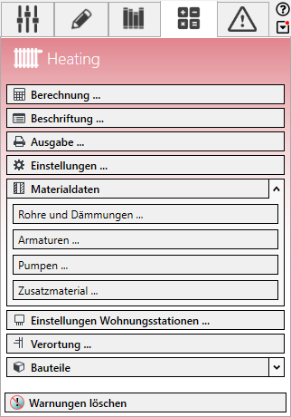 Analyse Tab Linear Revit Heating