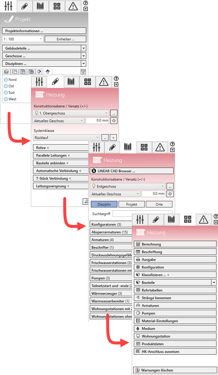 MFB Heizung Linear Revit