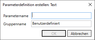 Dialog Parameterdefinition erstellen Linear Revit