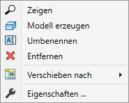 Kontextmenü Zonierung Linear Revit