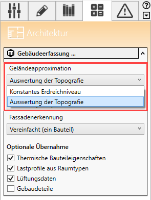 Analyse Tab Architektur Linear Revit