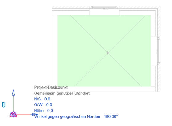 Projektnorden Basispunkt Linear Revit