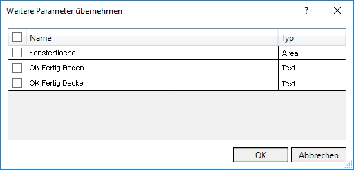 Weitere Parameter übernehmen Linear Revit