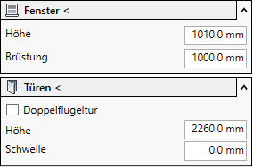 Fenster Türen Linear Revit
