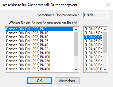 Dialog Anschlüsse Bauteil Linear Revit