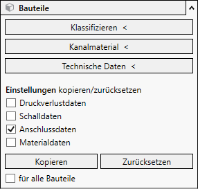 Bereich Bauteile Analyse Linear Revit
