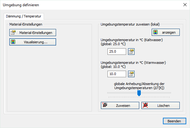 Umgebung definieren Linear Revit