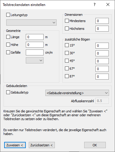 Teilstreckendaten einstellen Linear Revit