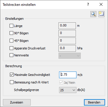 Teilstrecken einstellen Linear AutoCAD