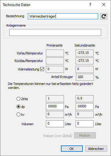 Technische Daten Wärmeübertrager Linear Revit