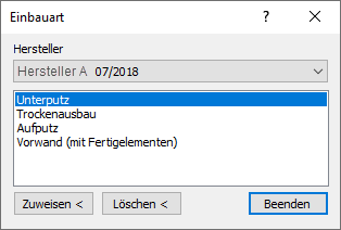 Einbauart Linear Revit