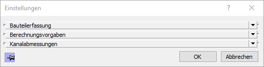 Einstellungen Dialog Linear Revit