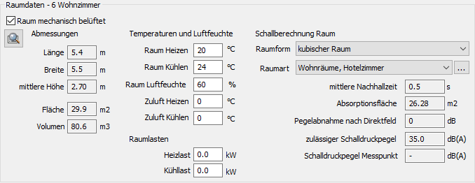 Raumdaten Linear Revit
