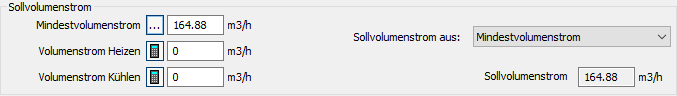 Sollvolumenstrom Räume Linear AutoCAD