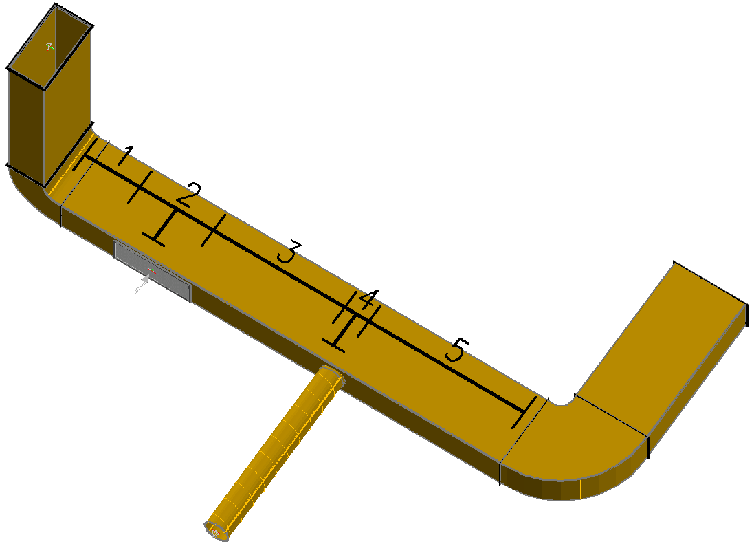 Schema Luftkanal 3D Linear Revit