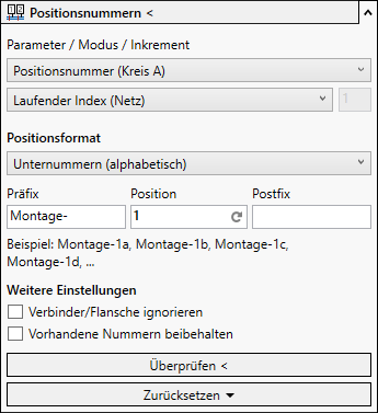 Positionsnummern Linear Revit