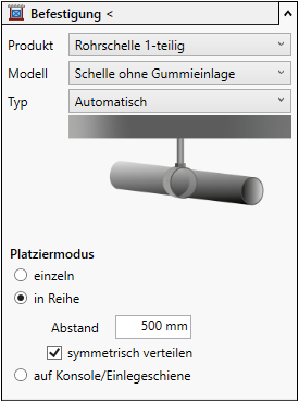 Befestigung Bereich Linear Revit