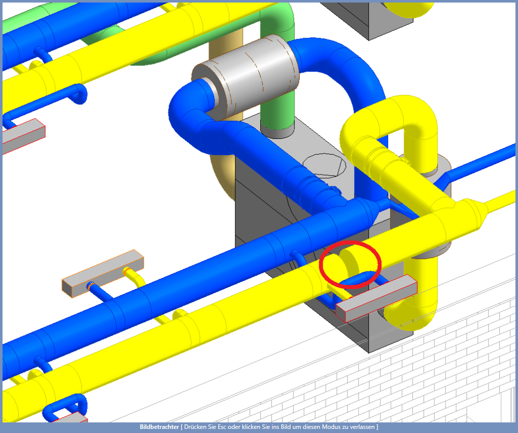 Schema Lüftung Modell Linear Revit