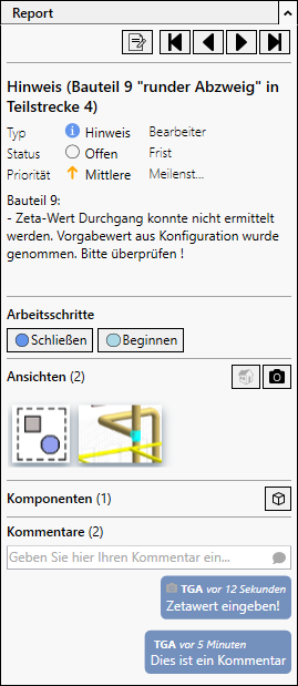 Reports Aufgaben Report Linear Revit