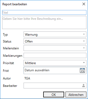 Reports bearbeiten Linear Revit