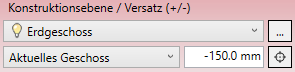 Konstruktionsebene Versatz Linear Revit