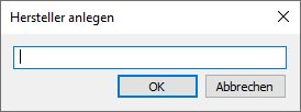 Dialog Hersteller anlegen Linear Revit