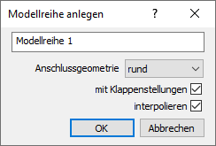 Dialog Modellreihe anlegen Linear Revit