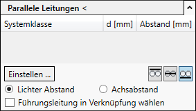 Parallele Leitungen Heizung Linear Revit