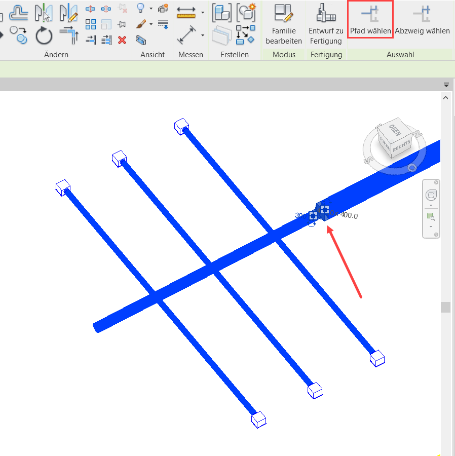Pfad wählen Linear Revit